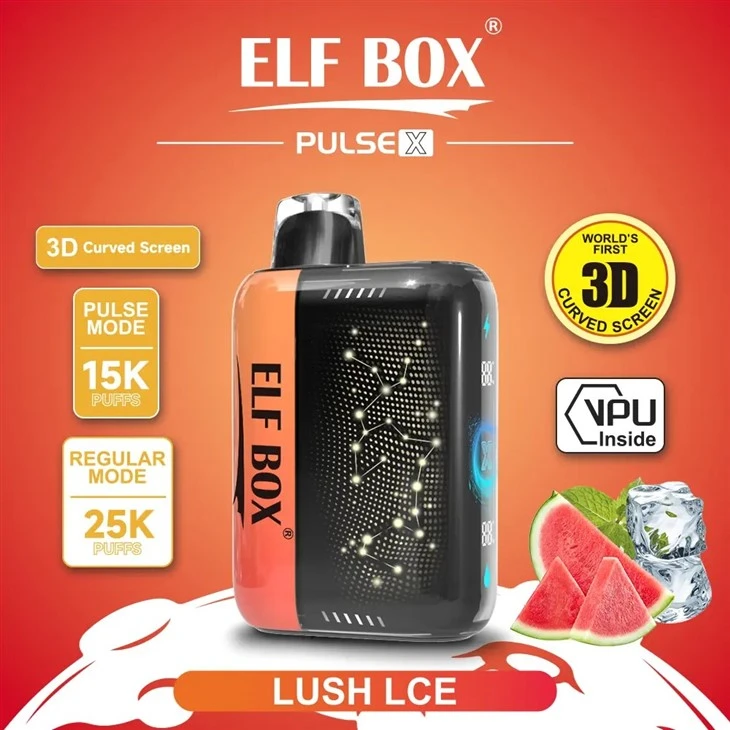 ELF BOX PULSE X 25000 Puffs 3D Curved LED Screen Disposable Vapes